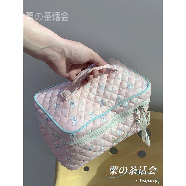 Patterned Quilted Makeup Pouch SpreePicky