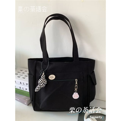 Plain Multi-Pocket Tote Bag SpreePicky