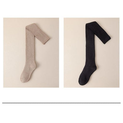 Plain Over the Knee Socks Set SpreePicky