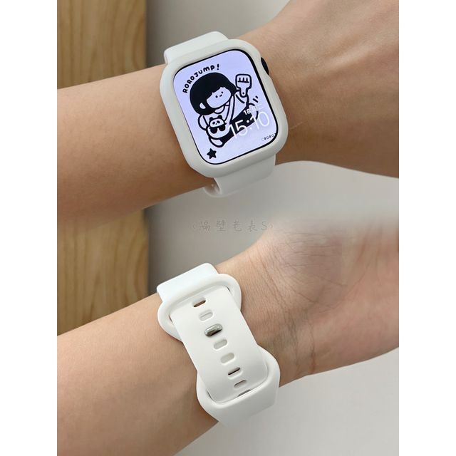 Plain Silicone Apple Watch Band / Protection Case / Set SpreePicky