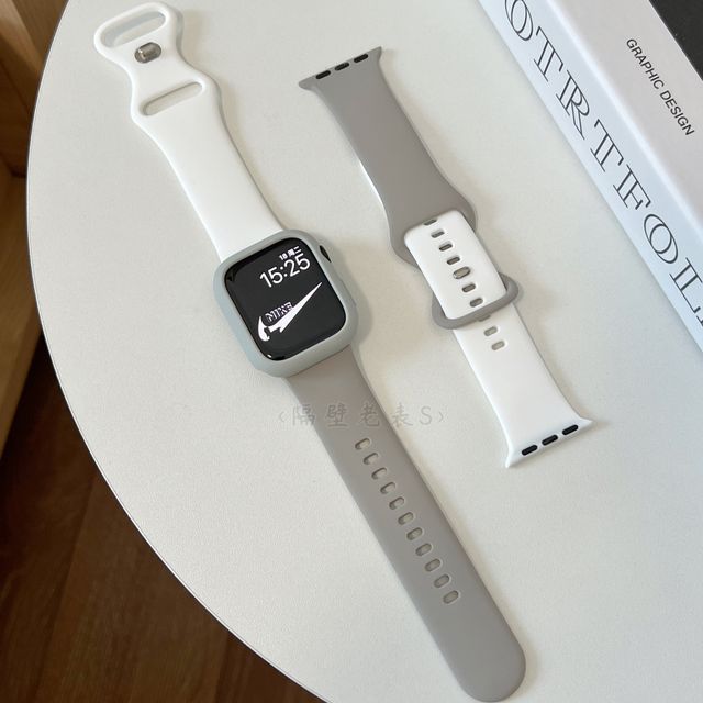 Set of 2: Two-Tone Silicone Apple Watch Band (various designs) SpreePicky