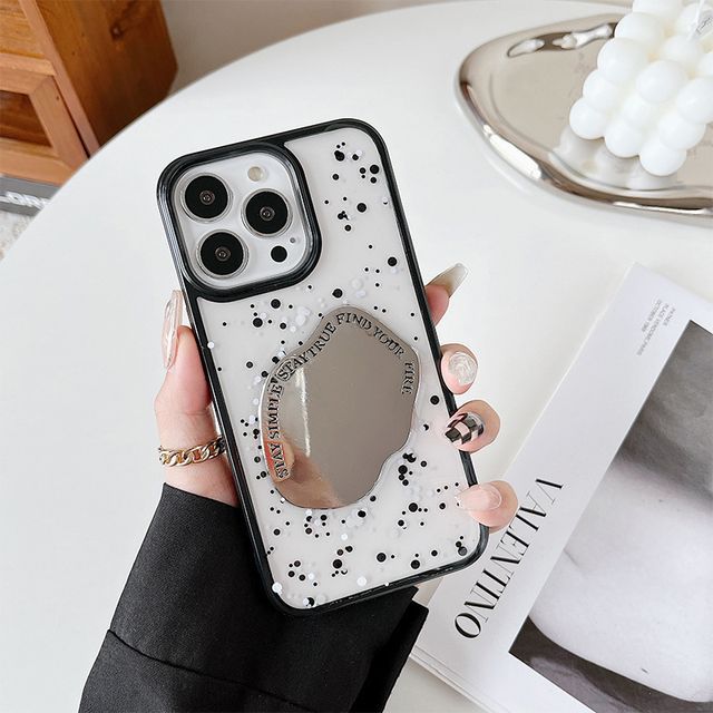 Splattered Mirrored Phone Case - iPhone 14 Pro Max / 14 Pro / 14 Max / 14 / 13 Pro Max / 13 Pro / 13 / 13 mini / 12 Pro Max / 12 Pro / 12 / 12 mini / 11 Pro Max / 11 Pro / 11 / SE / XS Max / XS / XR / X / 8 / 8 Plus / 7 / 7 Plus SpreePicky