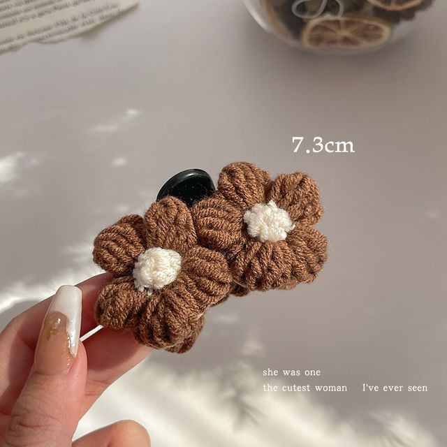 Floral Yarn Hair Clamp / Hair Clip / Headband SpreePicky