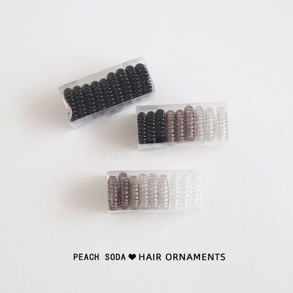 Set of 9: Coil Hair Tie (various designs) mySite