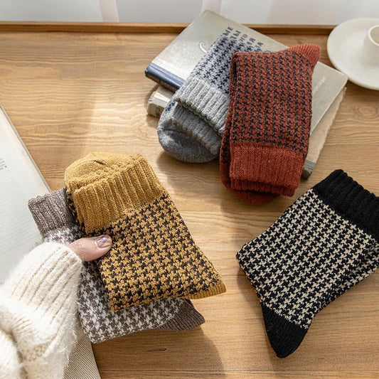 Set of 3 Pairs: Houndstooth Socks SpreePicky