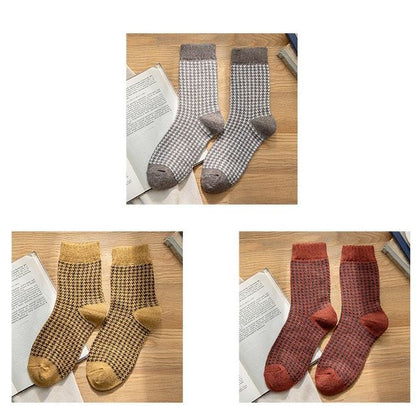 Set of 3 Pairs: Houndstooth Socks SpreePicky