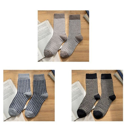 Set of 3 Pairs: Houndstooth Socks SpreePicky