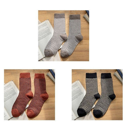 Set of 3 Pairs: Houndstooth Socks SpreePicky