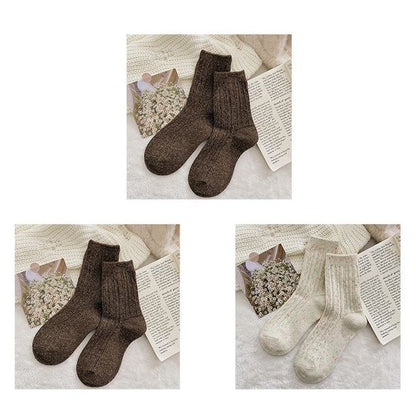 Set of 2 Pairs: Pain Splatter Ribbed Socks SpreePicky