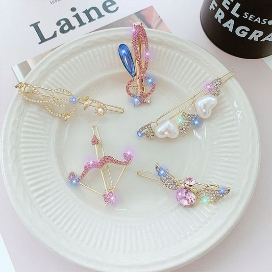 Rhinestone / Faux Pearl Alloy Hair Clip (various designs) SpreePicky