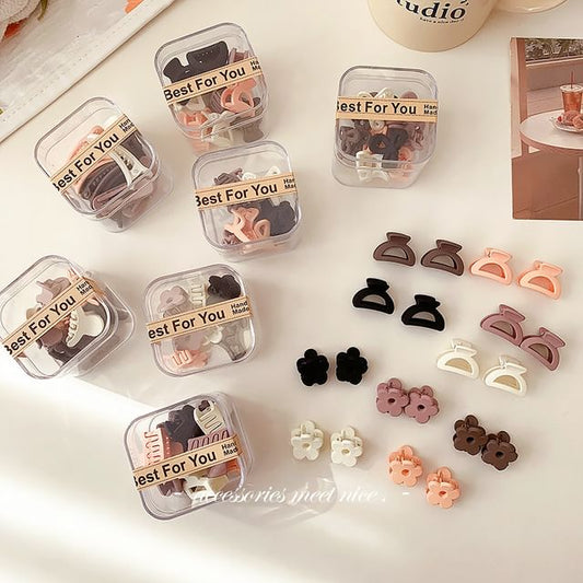 Set of 10: Acrylic Hair Clips SpreePicky