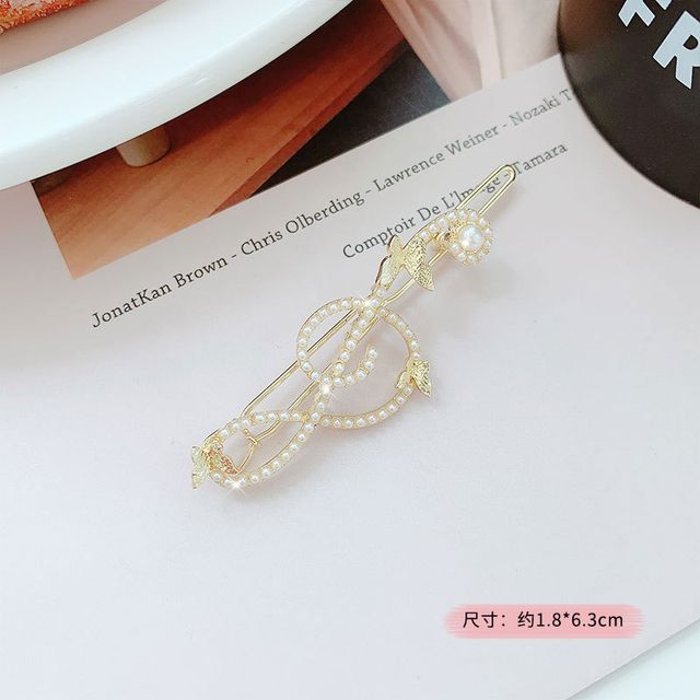 Rhinestone / Faux Pearl Alloy Hair Clip (various designs) SpreePicky