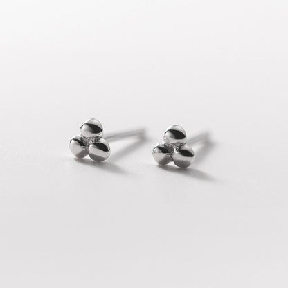 Bead Sterling Silver Stud Earring SpreePicky