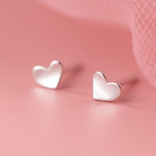 Polished Heart Sterling Silver Earring SpreePicky