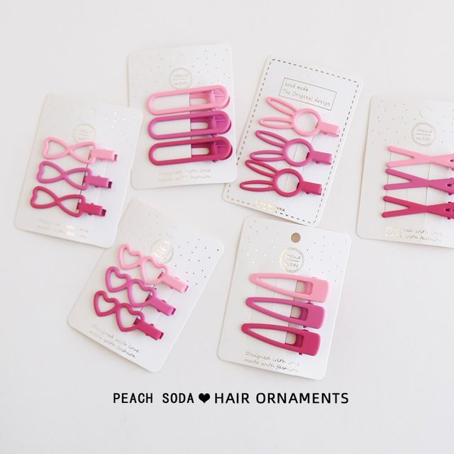 Set of 3: Plain Hair Clip mySite