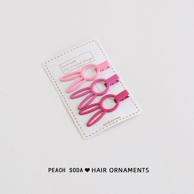 Set of 3: Plain Hair Clip mySite