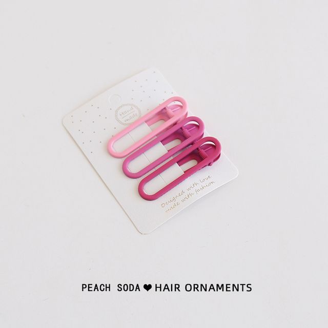 Set of 3: Plain Hair Clip mySite