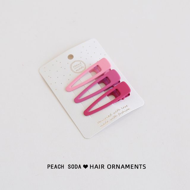 Set of 3: Plain Hair Clip mySite