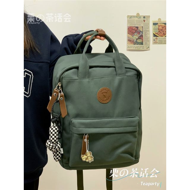 Plain Canvas Laptop Backpack SpreePicky