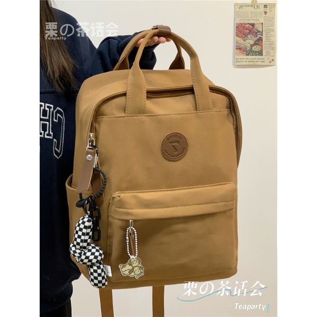 Plain Canvas Laptop Backpack SpreePicky