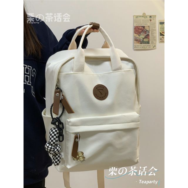 Plain Canvas Laptop Backpack SpreePicky