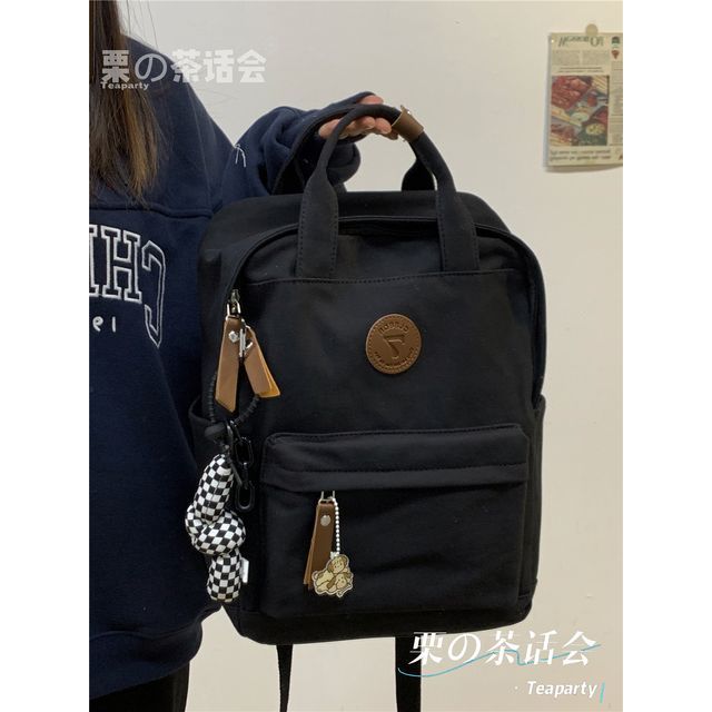 Plain Canvas Laptop Backpack SpreePicky