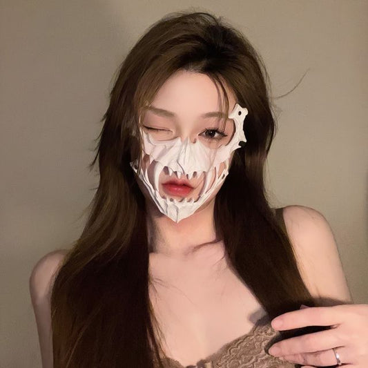 Halloween Plastic Party Face Mask SpreePicky