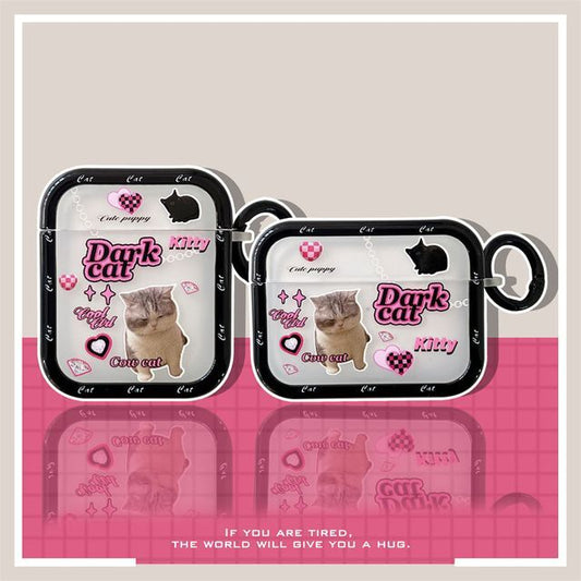 Cat Lettering AirPods / Pro Earphone Case Skin SpreePicky