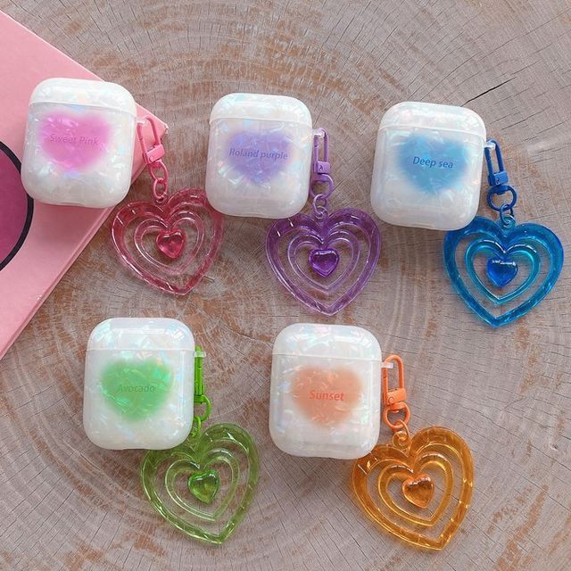 Heart Shell Textured AirPods / Pro Earphone Case Skin SpreePicky