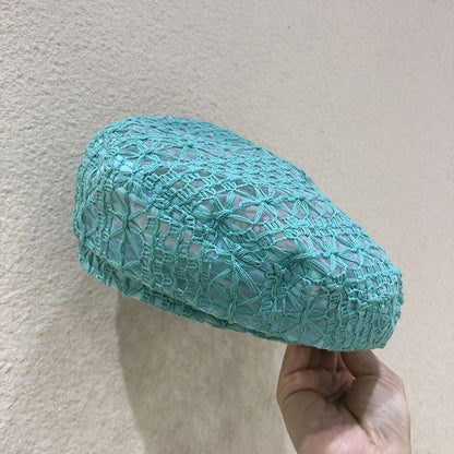 Cutout Embroidered  Beret SpreePicky