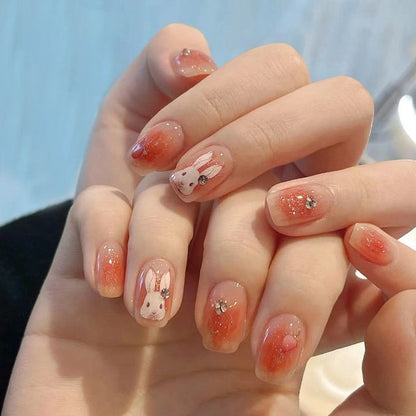 Rabbit Faux Nail Tips SpreePicky