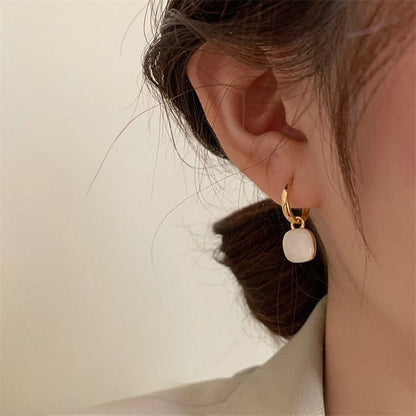 Enamel Geometric Drop Earring SpreePicky