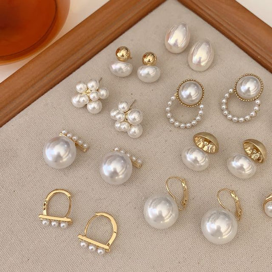 Faux Pearl Alloy Earring (various designs) SpreePicky