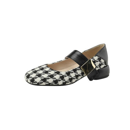 Houndstooth  Mary Jane Shoes SpreePicky