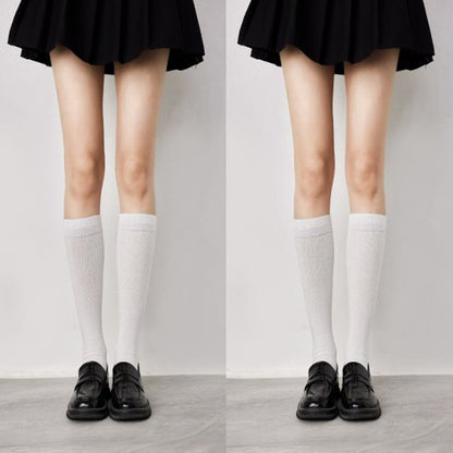 Plain Tall Socks Set SpreePicky