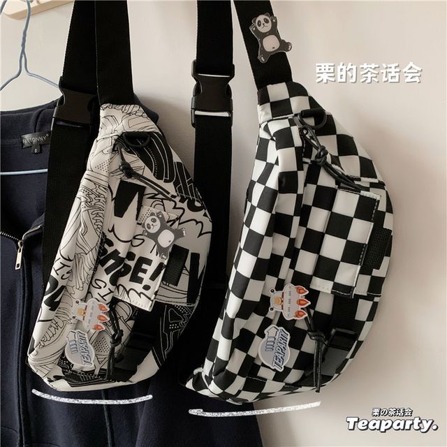 Printed Sling Bag / Bag Charm / Set SpreePicky