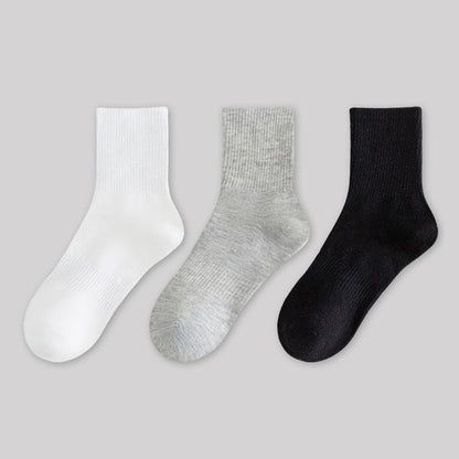 Set of 9 Pairs: Plain Ribbed Socks SpreePicky