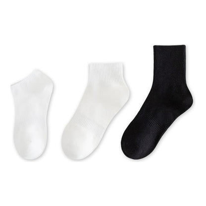 Set of 9 Pairs: Plain Ribbed Socks SpreePicky