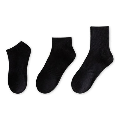 Set of 9 Pairs: Plain Ribbed Socks SpreePicky