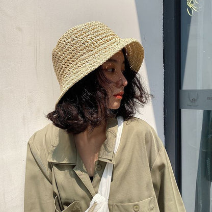 Straw Bucket Hat SpreePicky