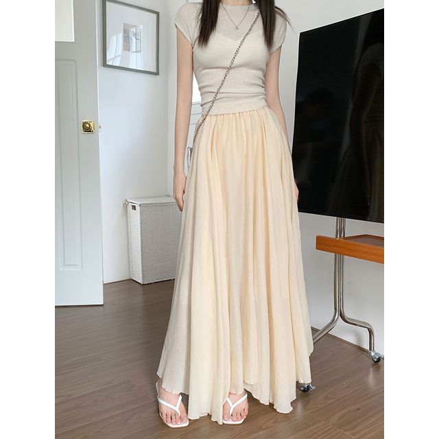 High Rise Plain Asymmetrical Maxi A SpreePicky