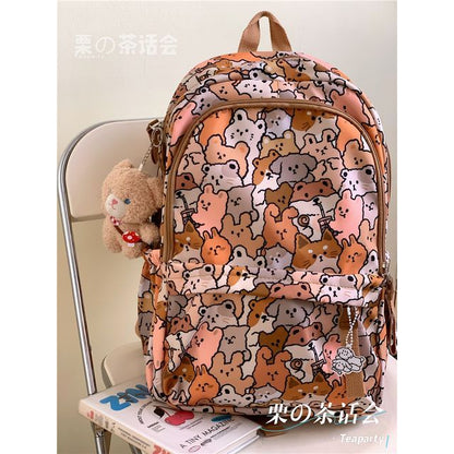 Cat Print Backpack / Bag Charm / Pin / Set SpreePicky