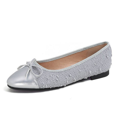 Pointed Cap Toe Bow Flats SpreePicky