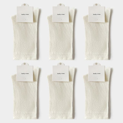 Set of 6: Plain Socks SpreePicky