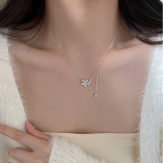 Floral Pendant Alloy Choker SpreePicky