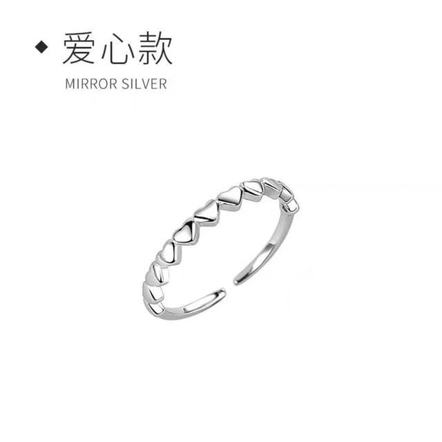 Heart / Rhinestone Alloy Ring SpreePicky