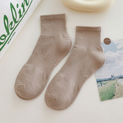 Set of 3 Pairs: Plain Ribbed Socks SpreePicky