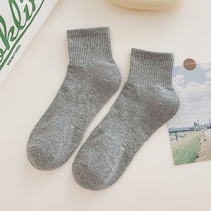 Set of 3 Pairs: Plain Ribbed Socks SpreePicky