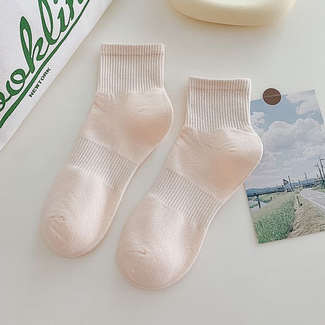 Set of 3 Pairs: Plain Ribbed Socks SpreePicky