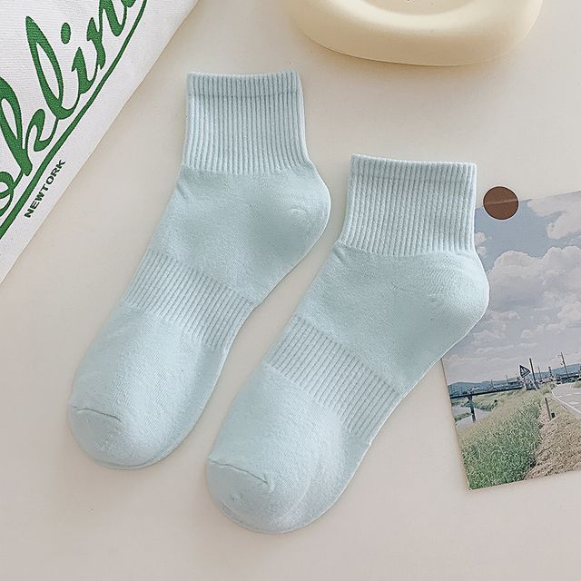 Set of 3 Pairs: Plain Ribbed Socks SpreePicky